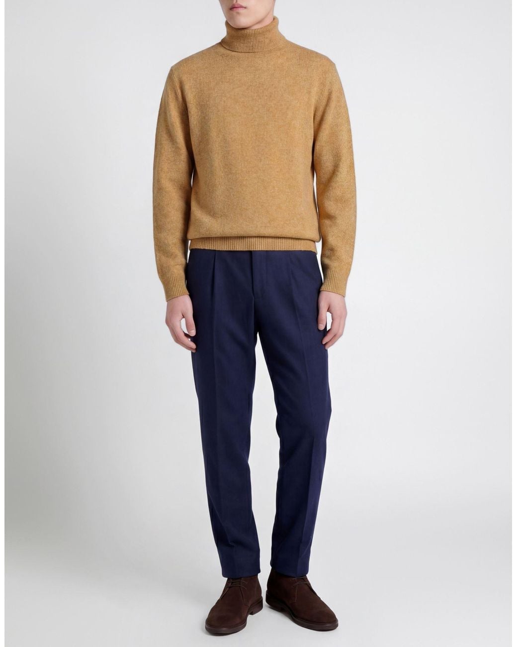 Roda Rollkragenpullover in Natural für Herren