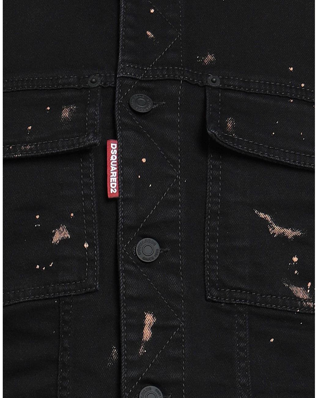 DSquared² Black Denim Outerwear for men
