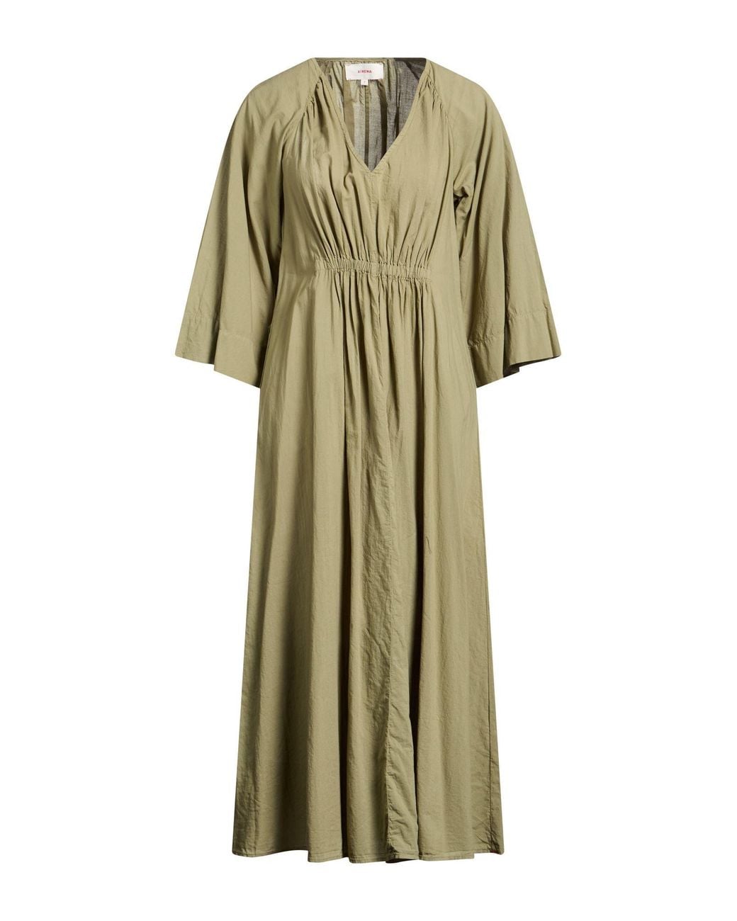 Xirena Green Midi Dress Cotton