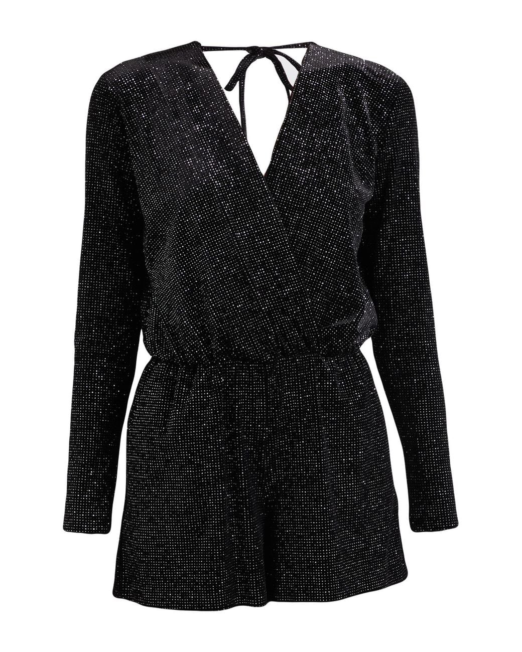 Rinascimento Black Playsuit Polyester, Elastane