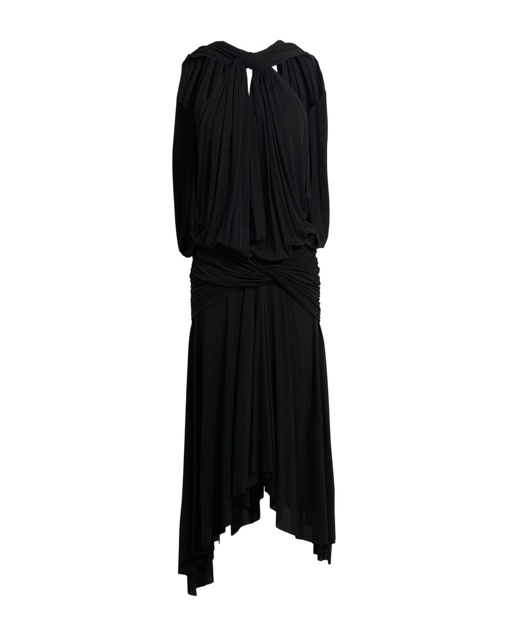 Acne Black Midi Dress Viscose