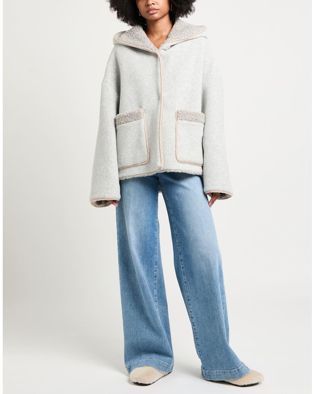 Ava Adore White Coat Polyester