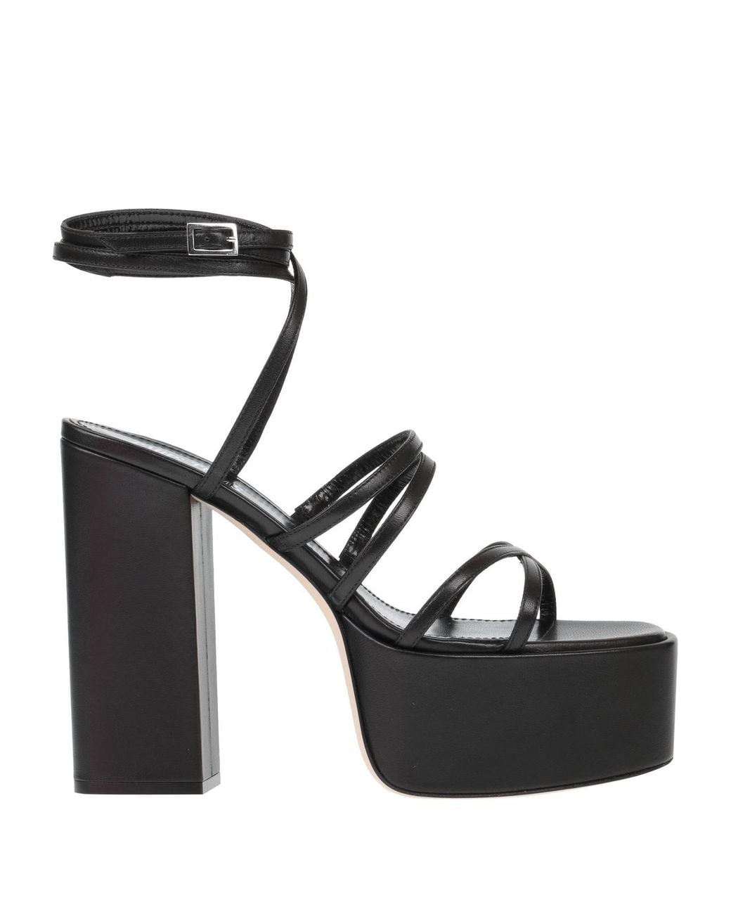 Paris Texas Black Sandals