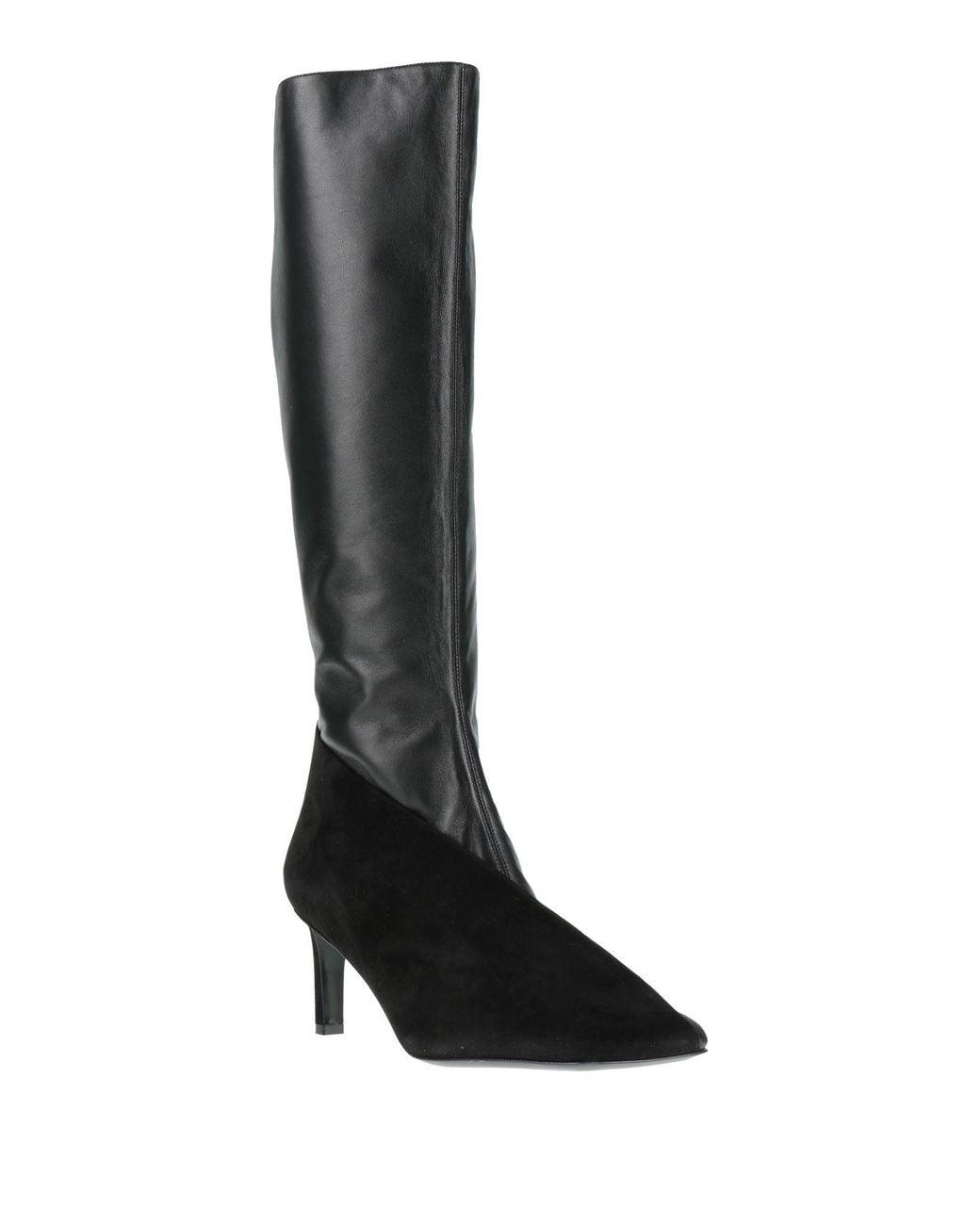 Jil Sander Black Boot Leather