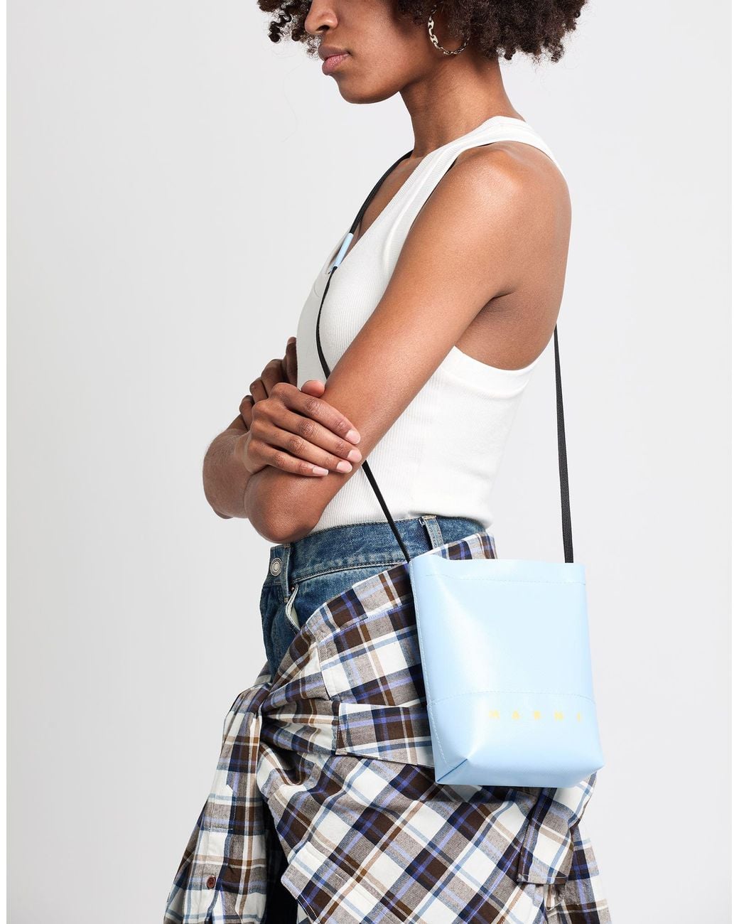 Marni Blue Cross-Body Bags