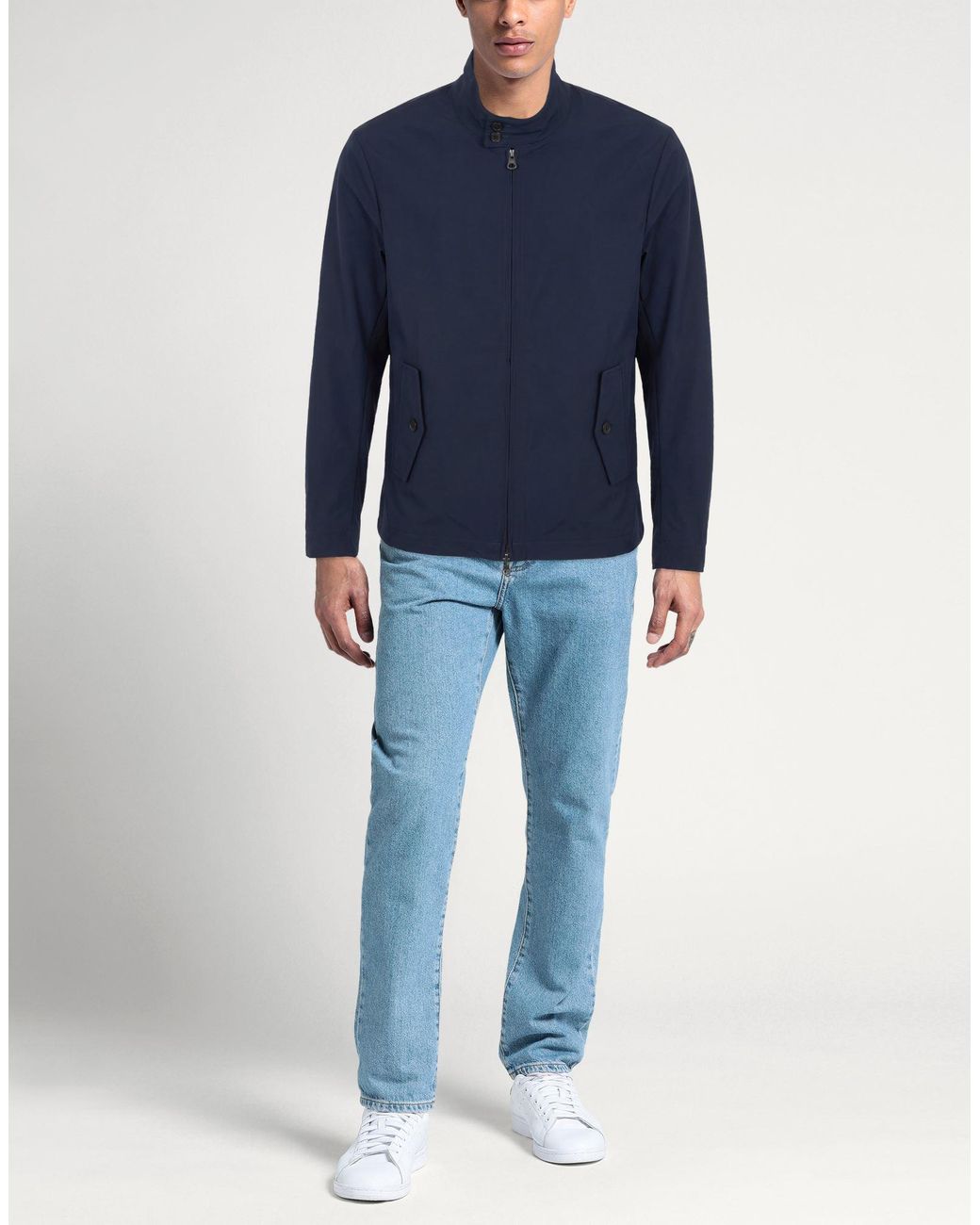 ADHOCONCEPT Blue Jacket for men