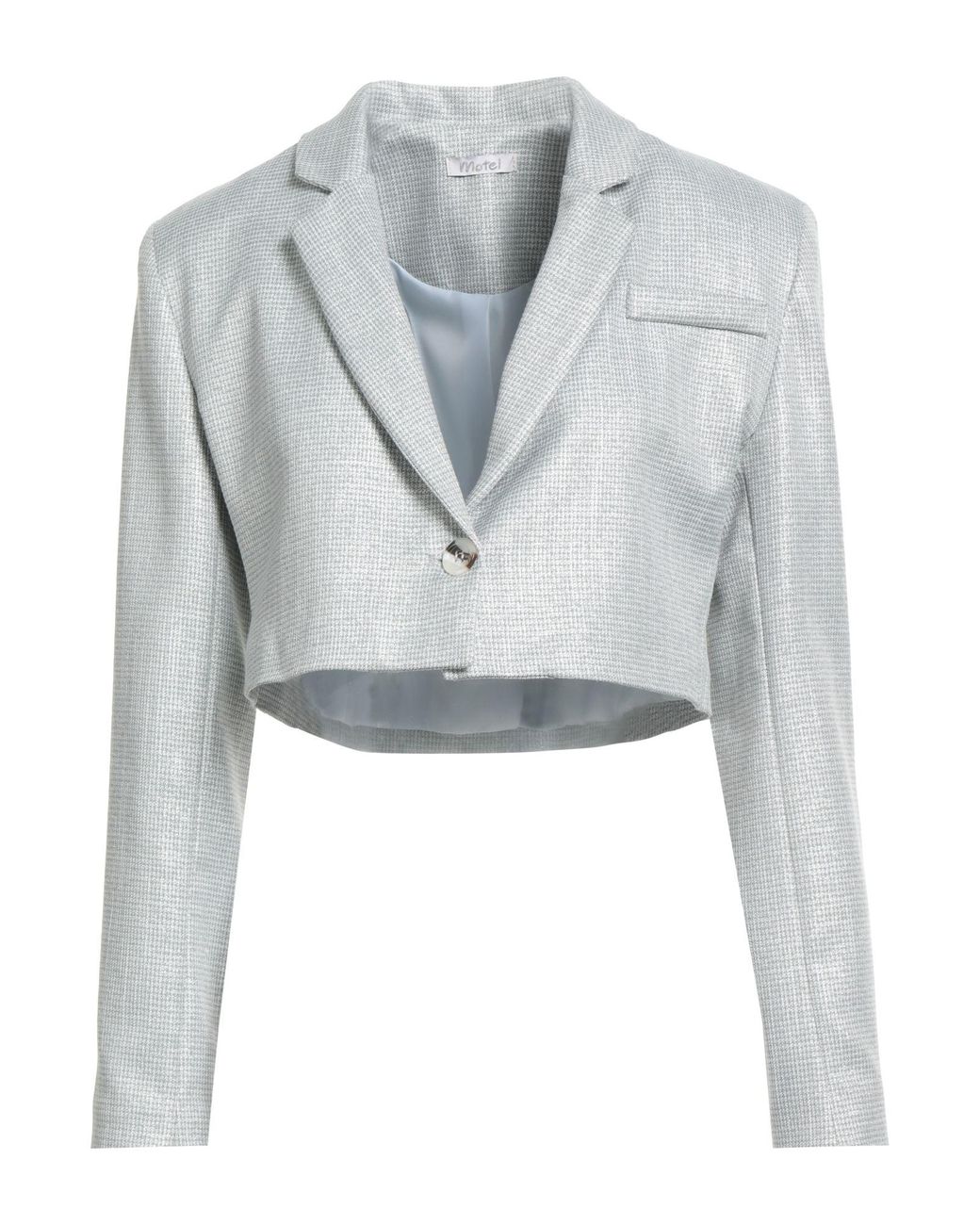 Motel Blue Light Blazer Polyester, Viscose, Lurex, Elastane