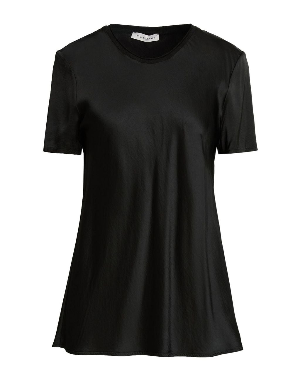Manila Grace Black T-Shirt Viscose, Elastane