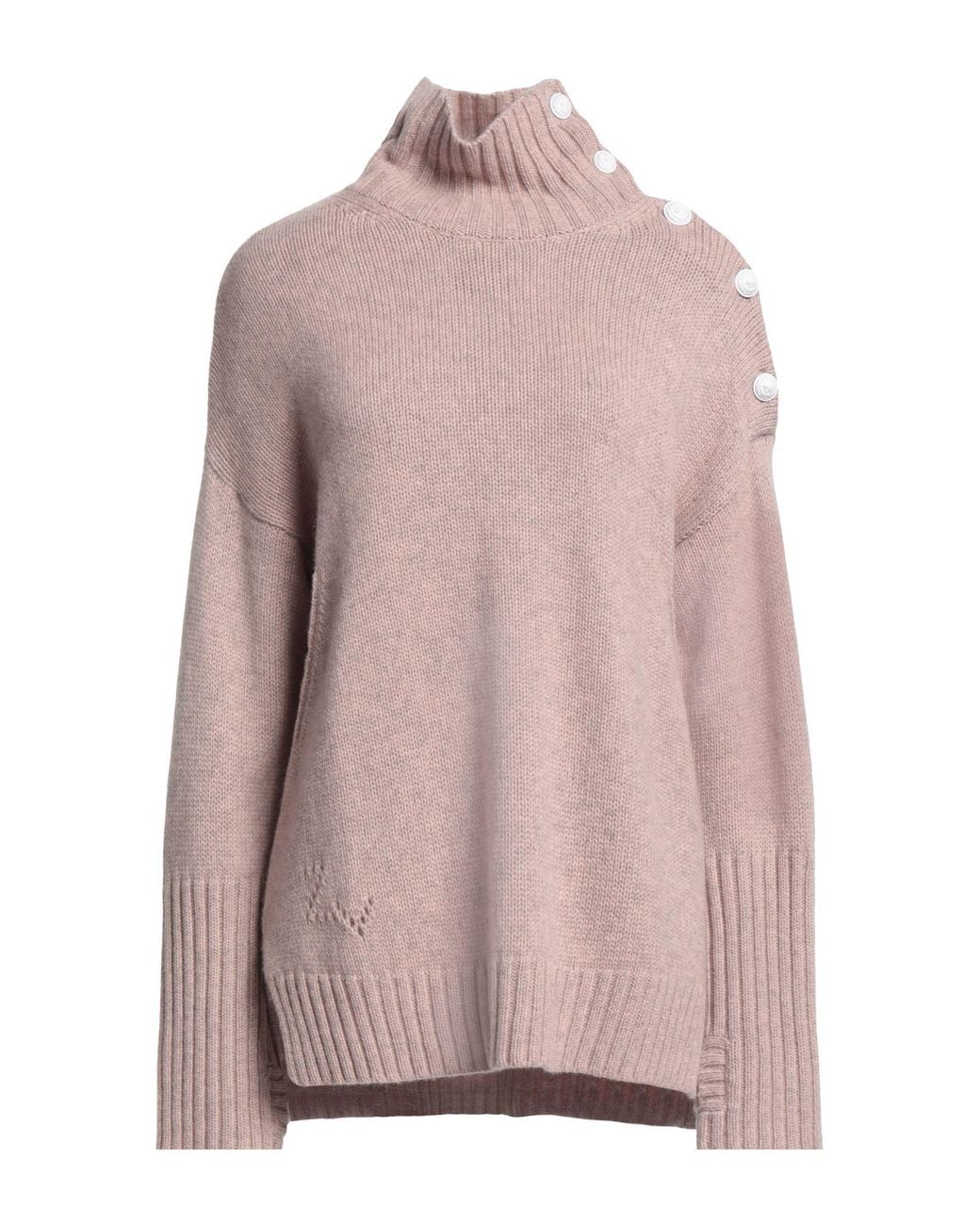 Zadig & Voltaire Pink Turtleneck Cashmere