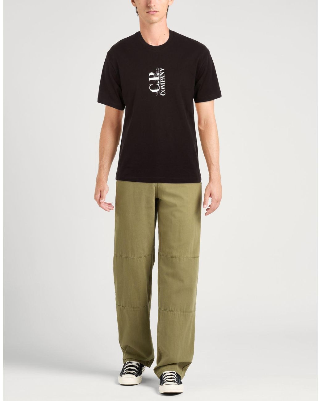 C P Company Black T-Shirts for men