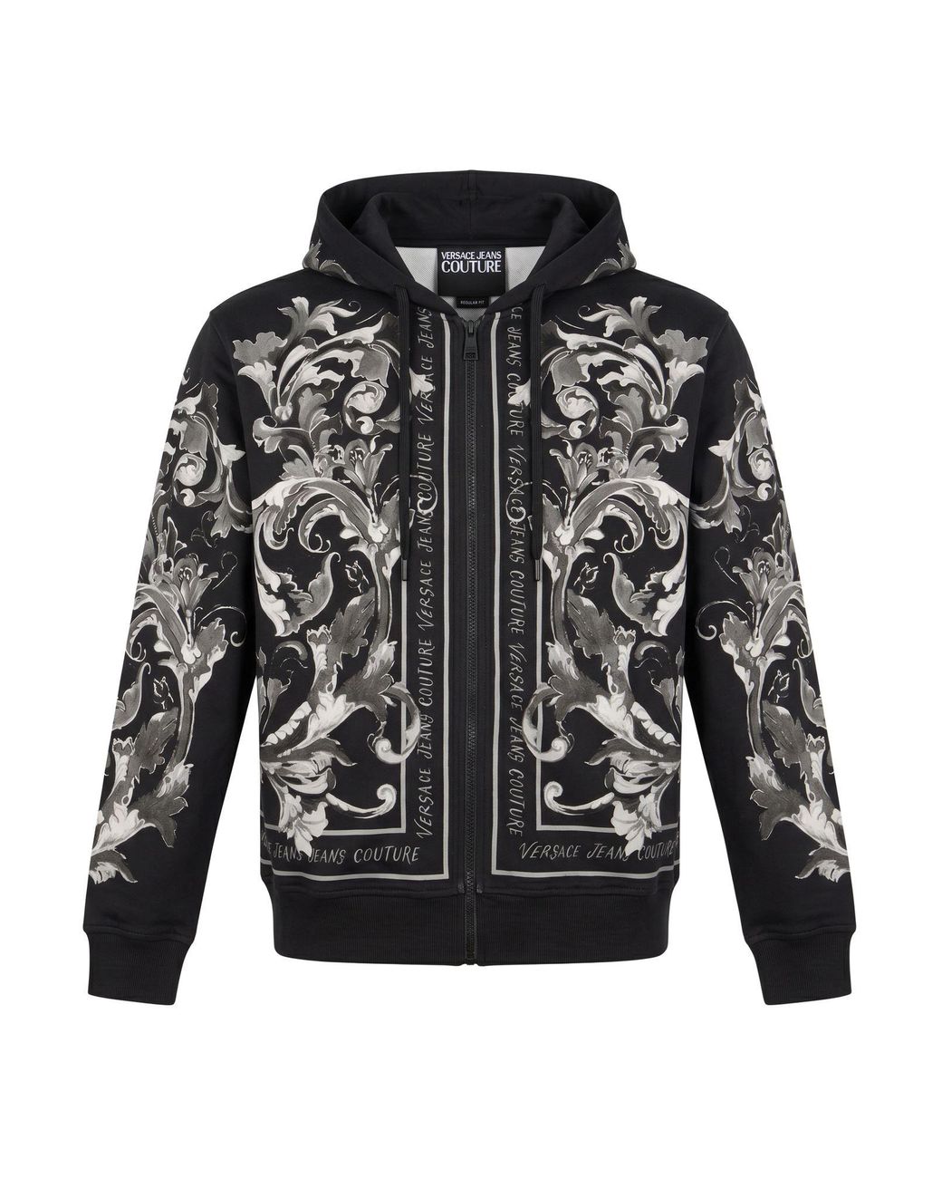 Versace Jeans Couture Black Sweatshirt Cotton for men