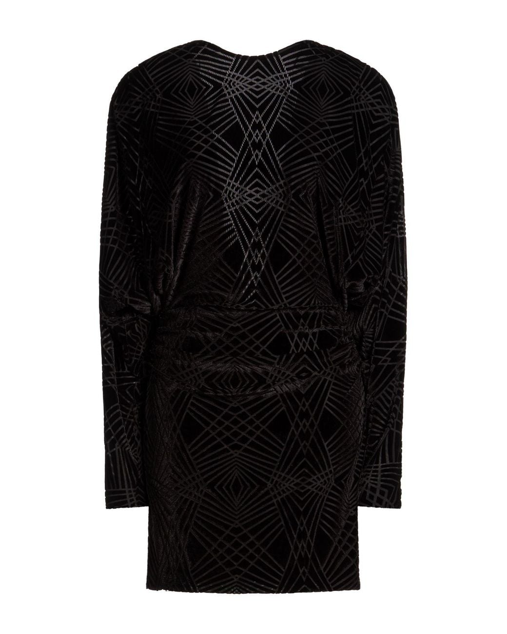 Pinko Black Mini Dress Polyester, Nylon, Elastane, Brass