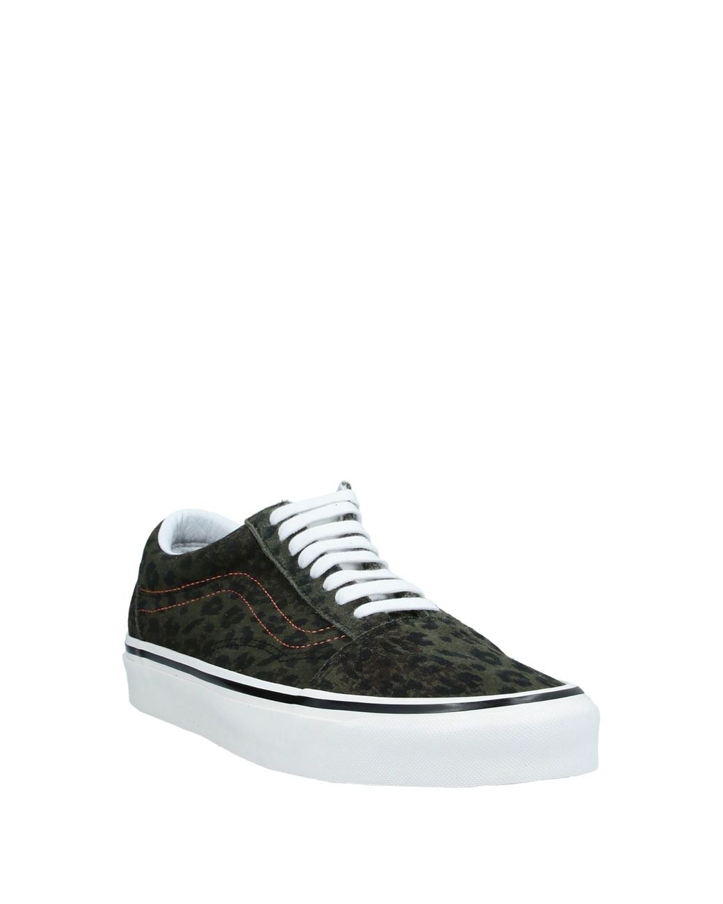 Vans Leather Trainers in Military Green (Green) for Men | Lyst