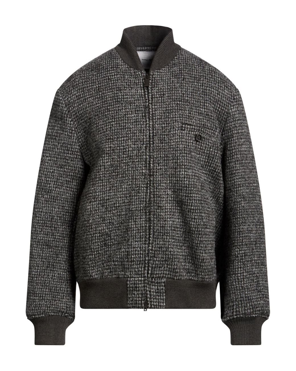 Paolo Pecora Gray Jacket Virgin Wool for men