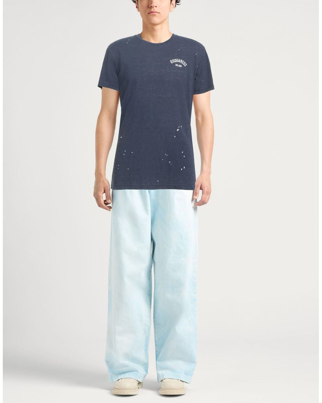 DSquared² Blue T-Shirt Cotton, Viscose for men