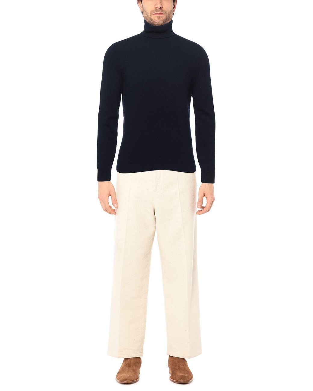 Malo Blue Turtleneck for men