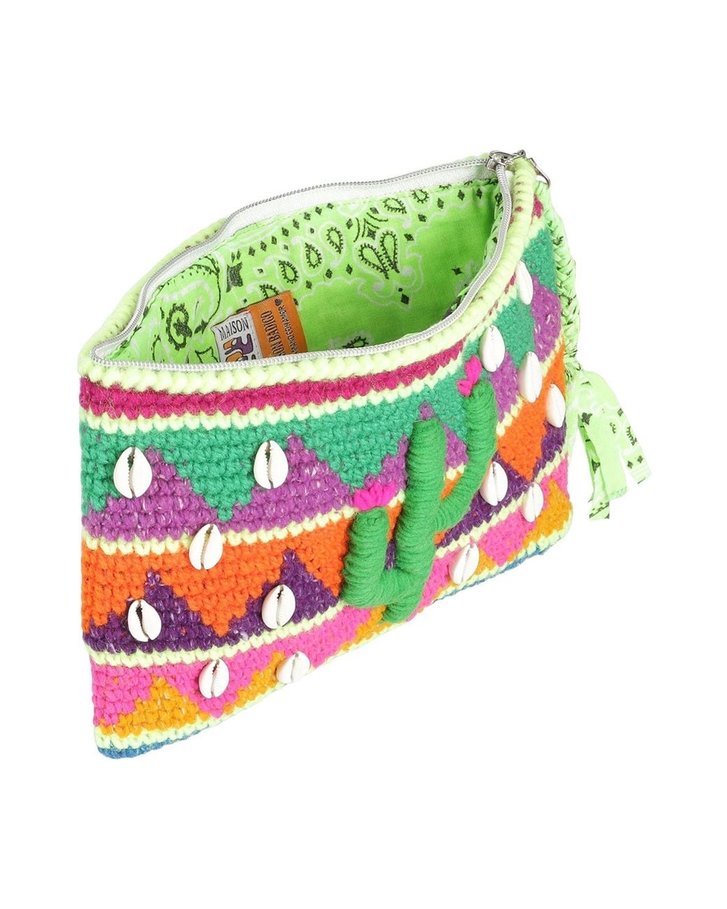 MAISON BADIGO Red X Arizona Love -- Handbag Wool