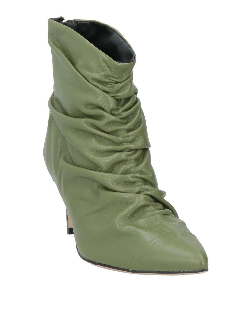 Miss Unique Green Ankle Boots