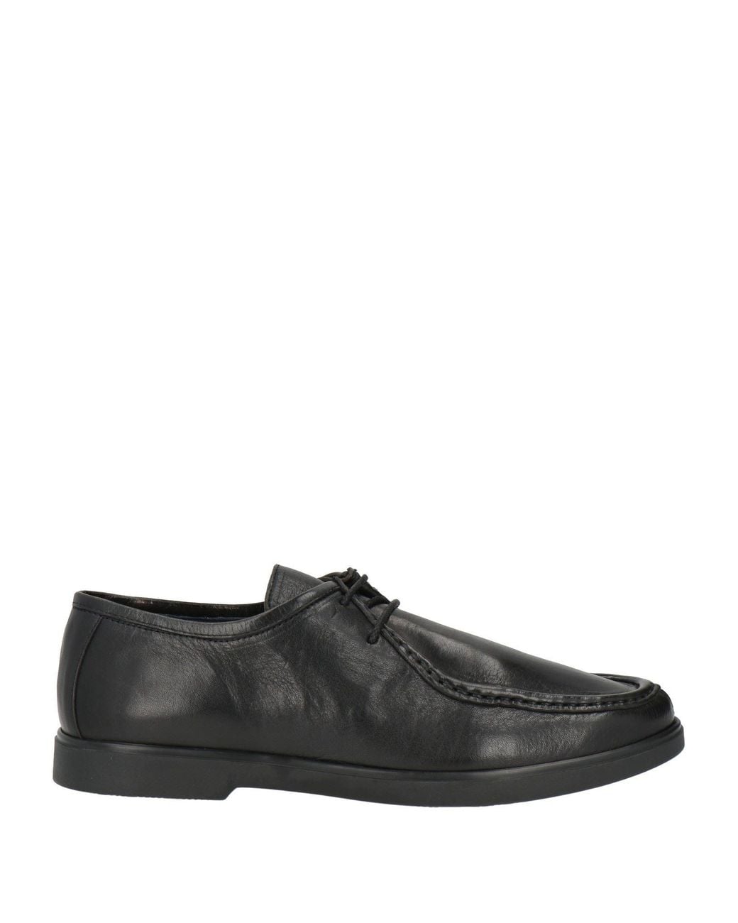 Cerruti 1881 Black Lace-Up Shoes Cow Leather for men