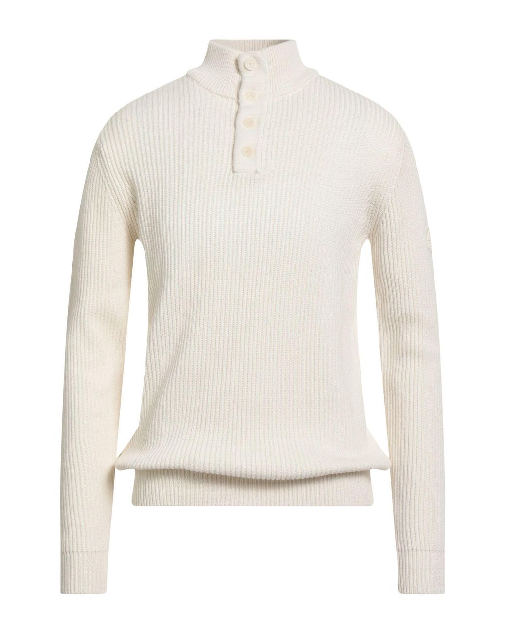 North Sails White Sweater Cotton, Wool for men