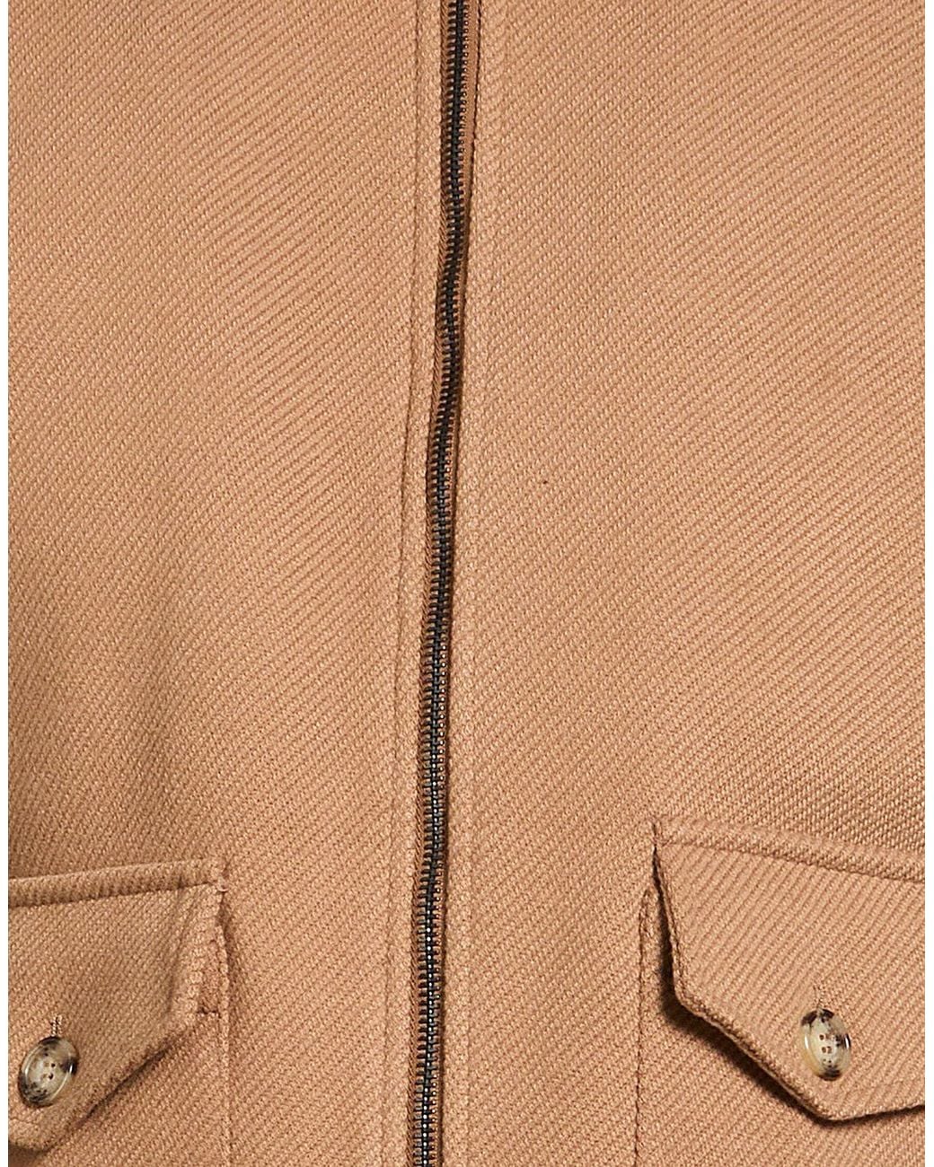 Exte Natural Camel Jacket Polyester, Viscose, Wool for men