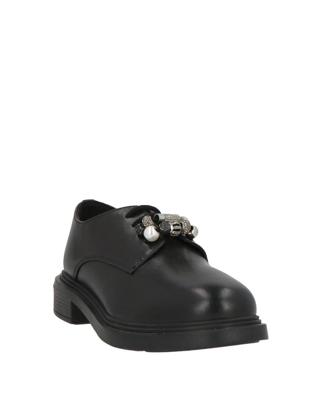 Tosca Blu Black Lace-Up Shoes Leather