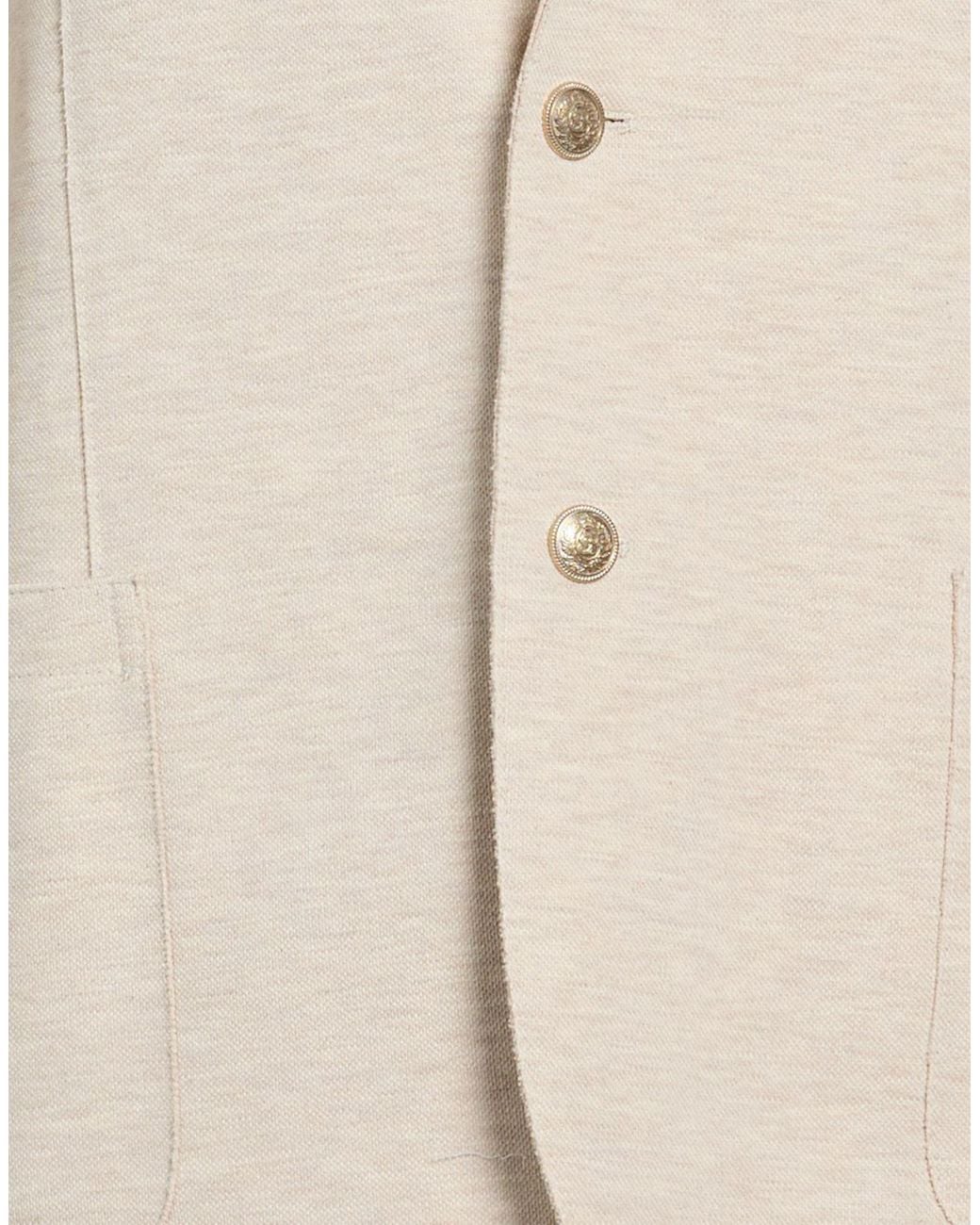 Eleventy Natural Blazer Cotton, Polyamide, Elastane for men