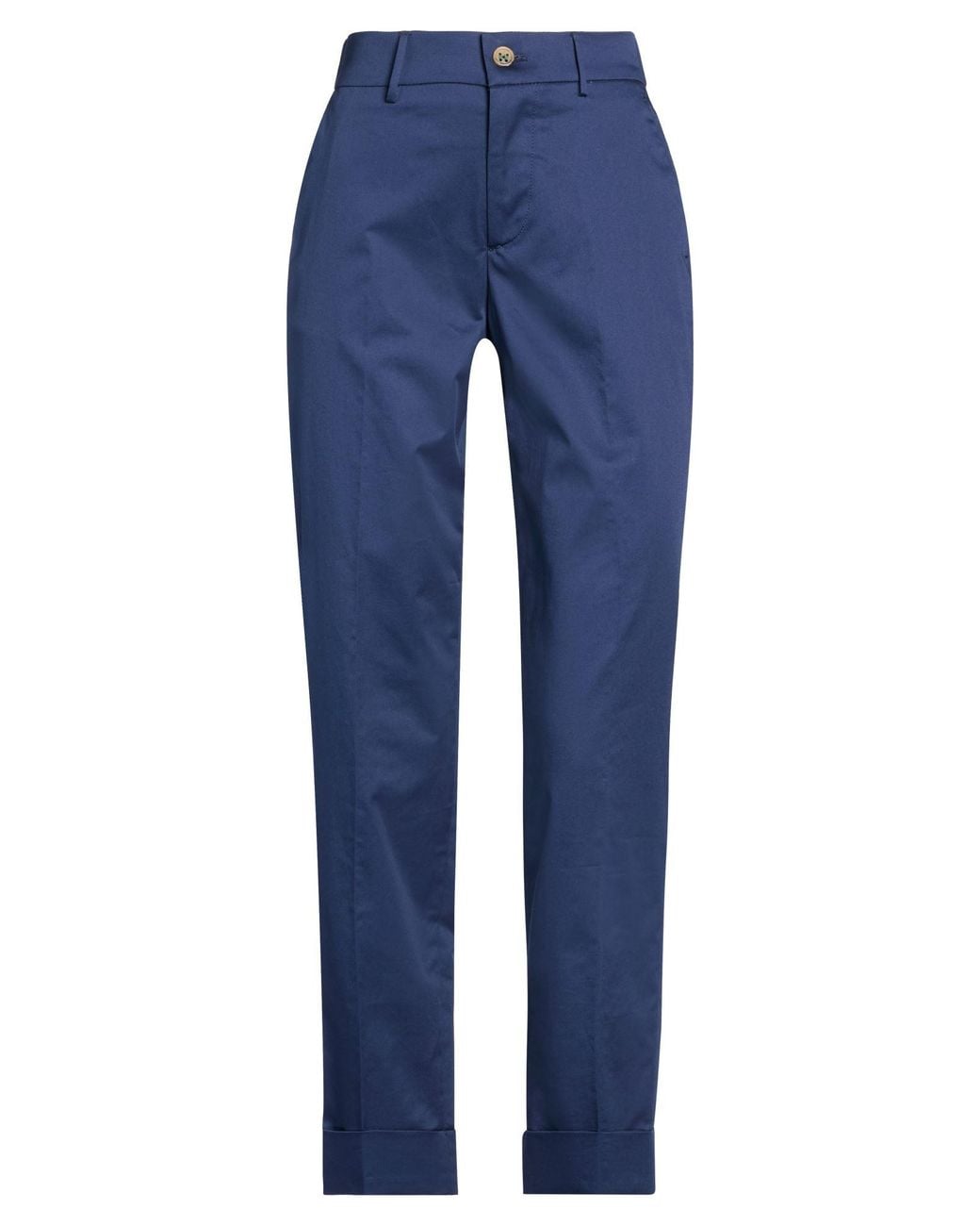 Berwich Blue Midnight Pants Cotton, Elastane