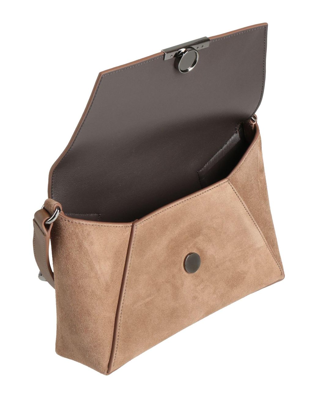 Brunello Cucinelli Brown Sand Cross-Body Bag Leather