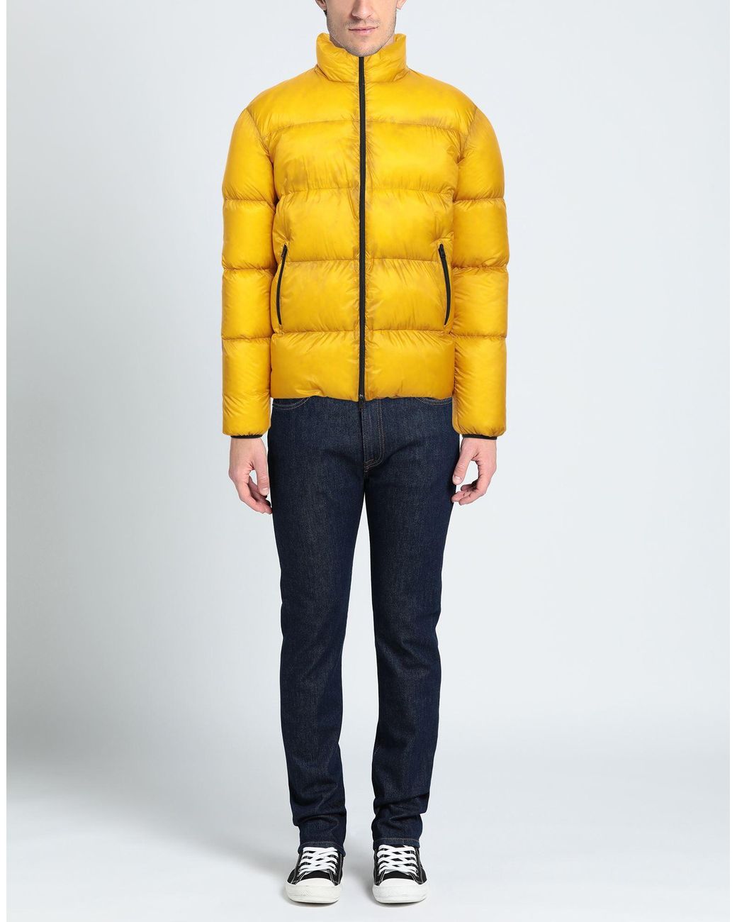 Plumas Herno de hombre de color Yellow