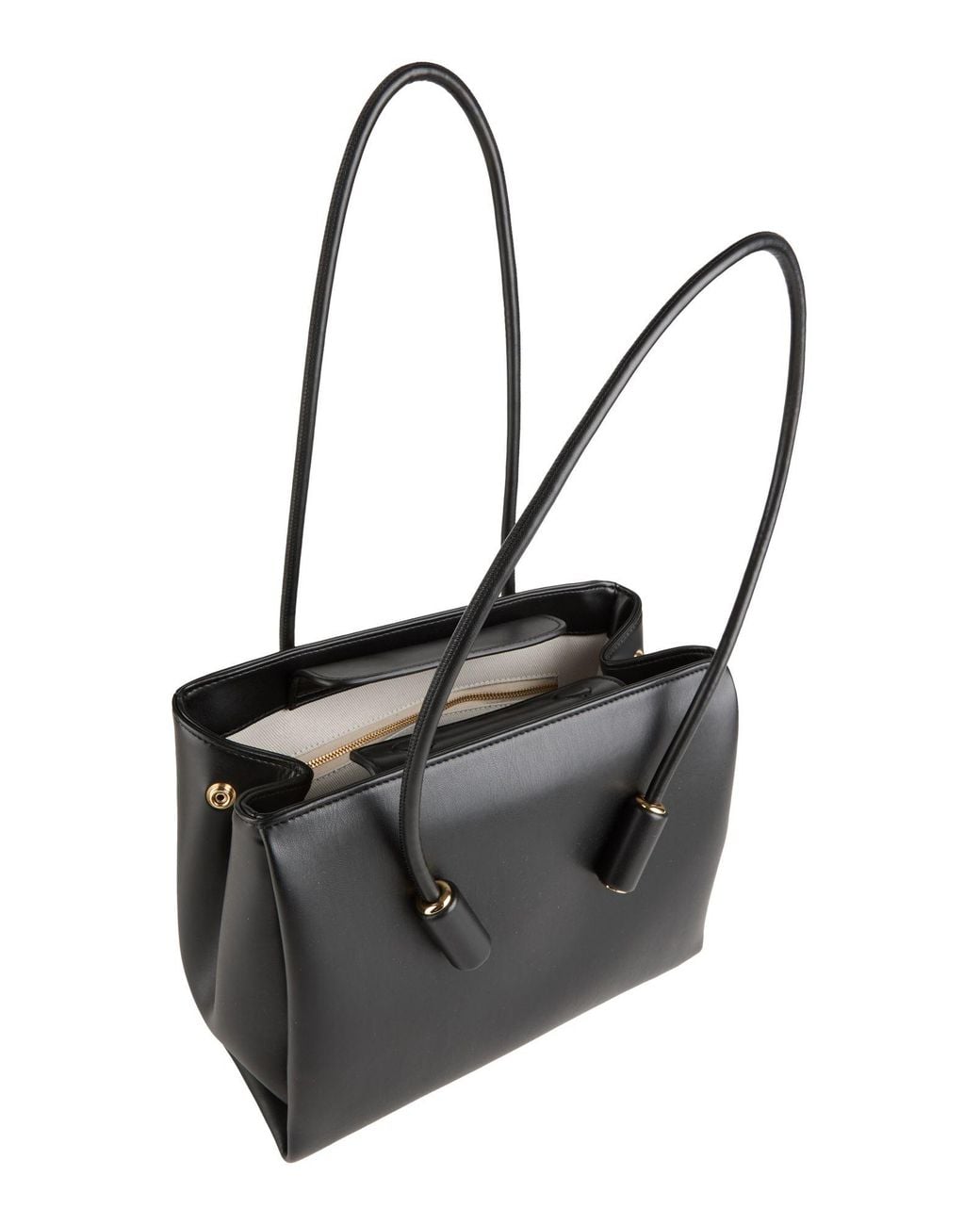 THEMOIRÈ Black Leila -- Shoulder Bag Bio-Based Polyurethane