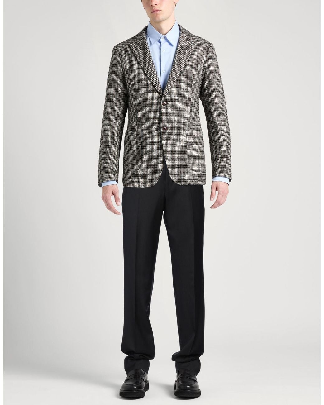 Zegna Black Pants Wool for men