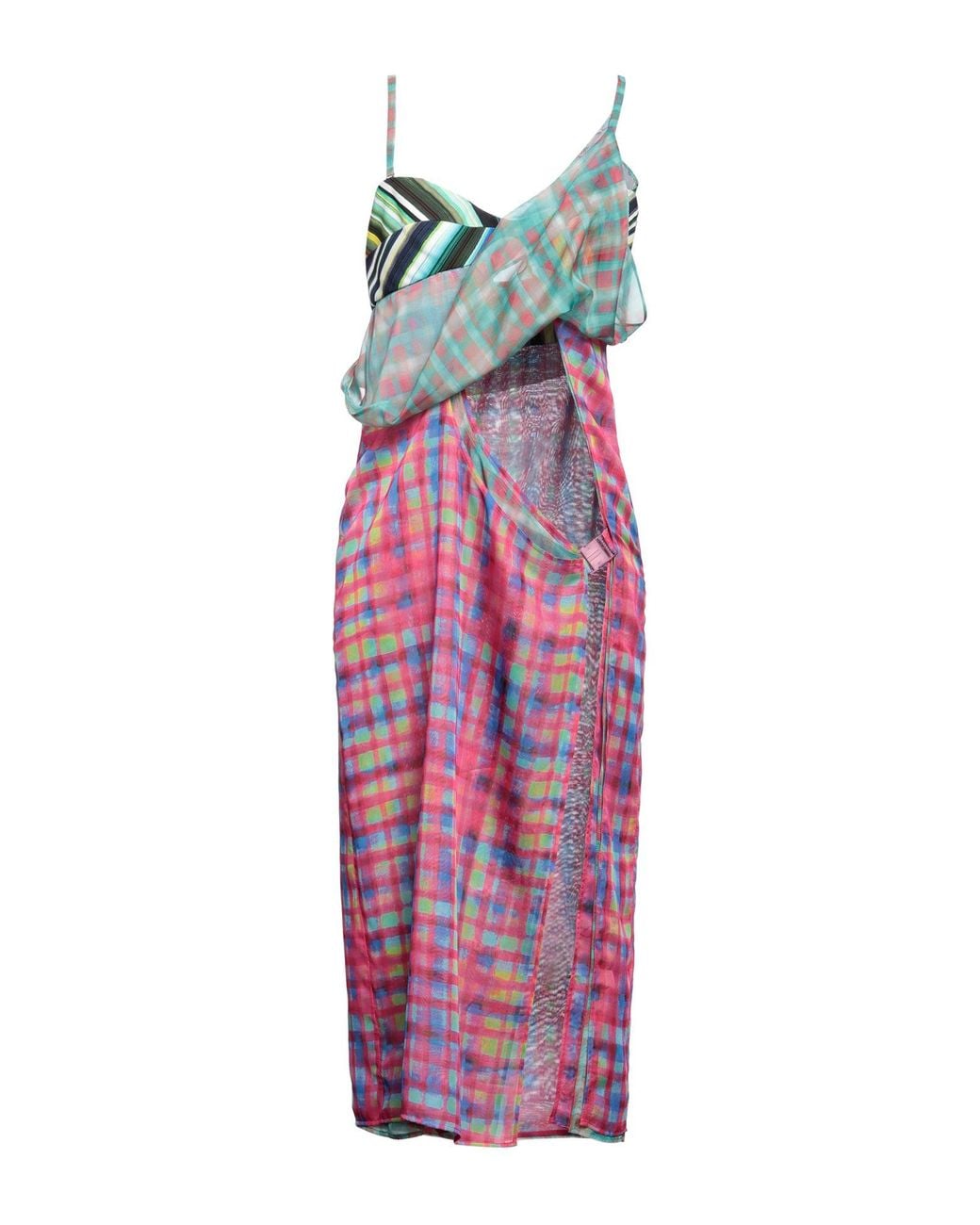 DSquared² Purple Midi Dress