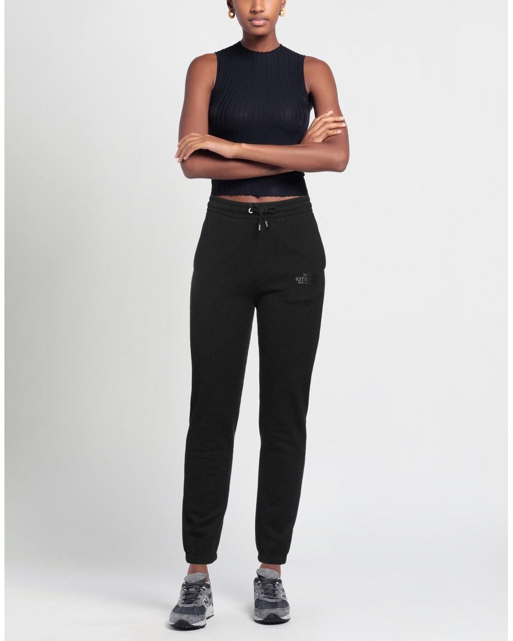 Maison Kitsuné Black Trouser