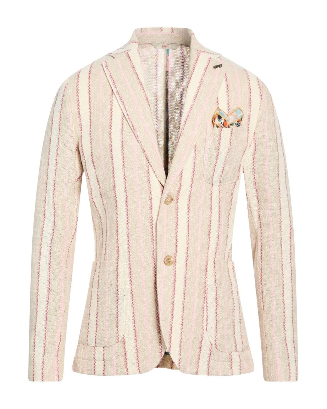 Bob Natural Blazer Cotton, Polyester for men