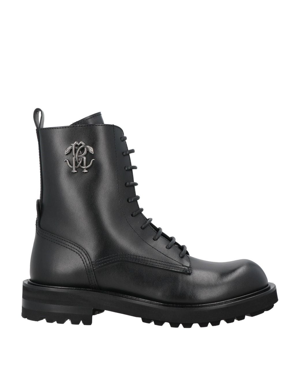 Roberto Cavalli Black Ankle Boots for men