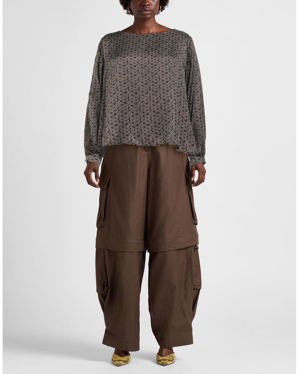 Robert Friedman Gray Top Viscose, Silk