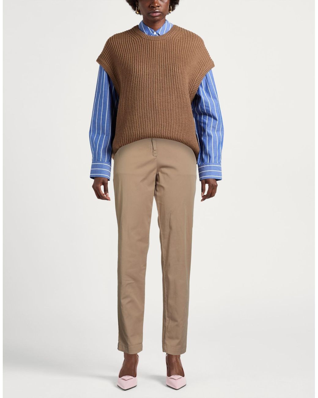 HUGO Natural Sand Pants Cotton, Elastane