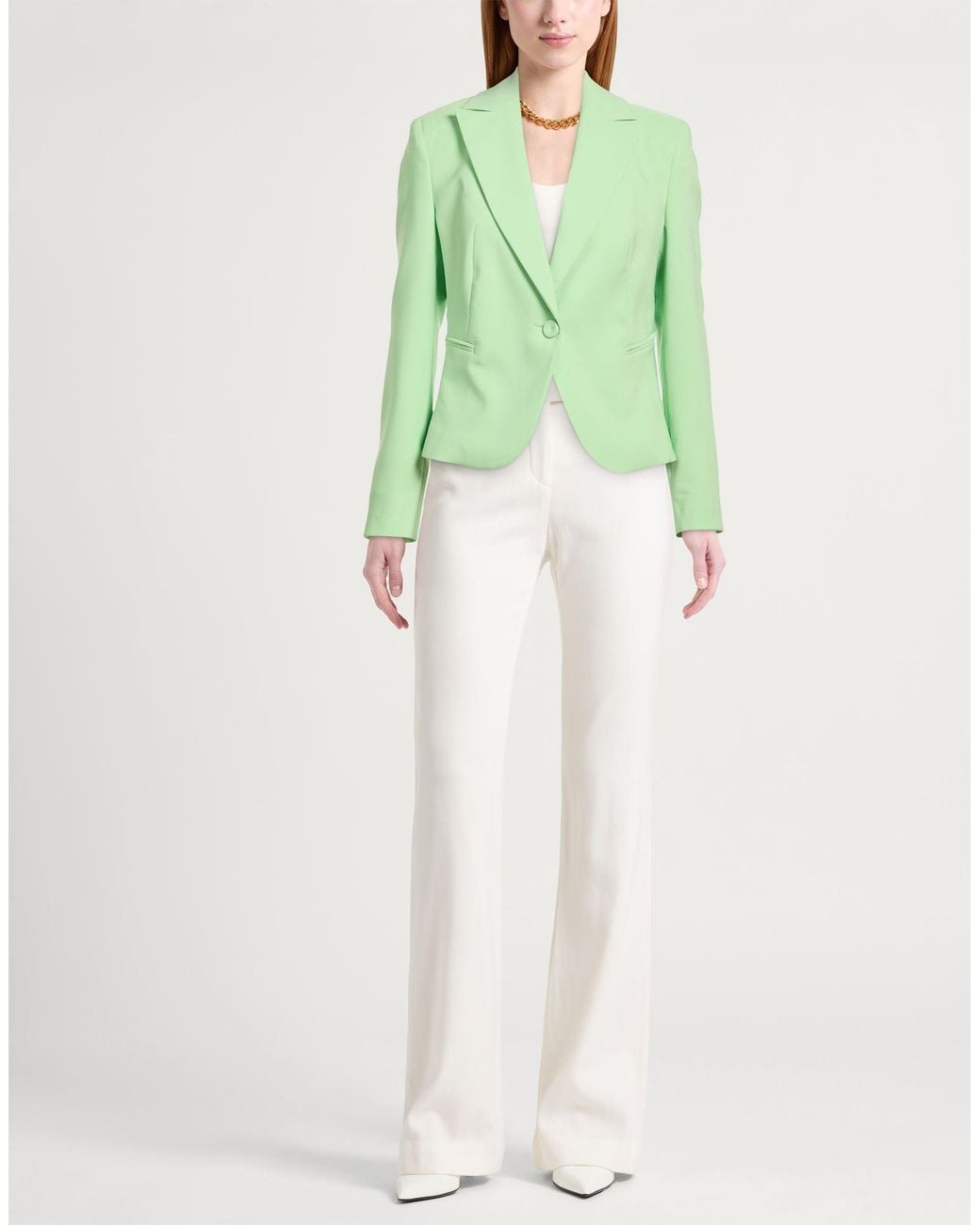 Relish Green Light Blazer Polyester, Elastane