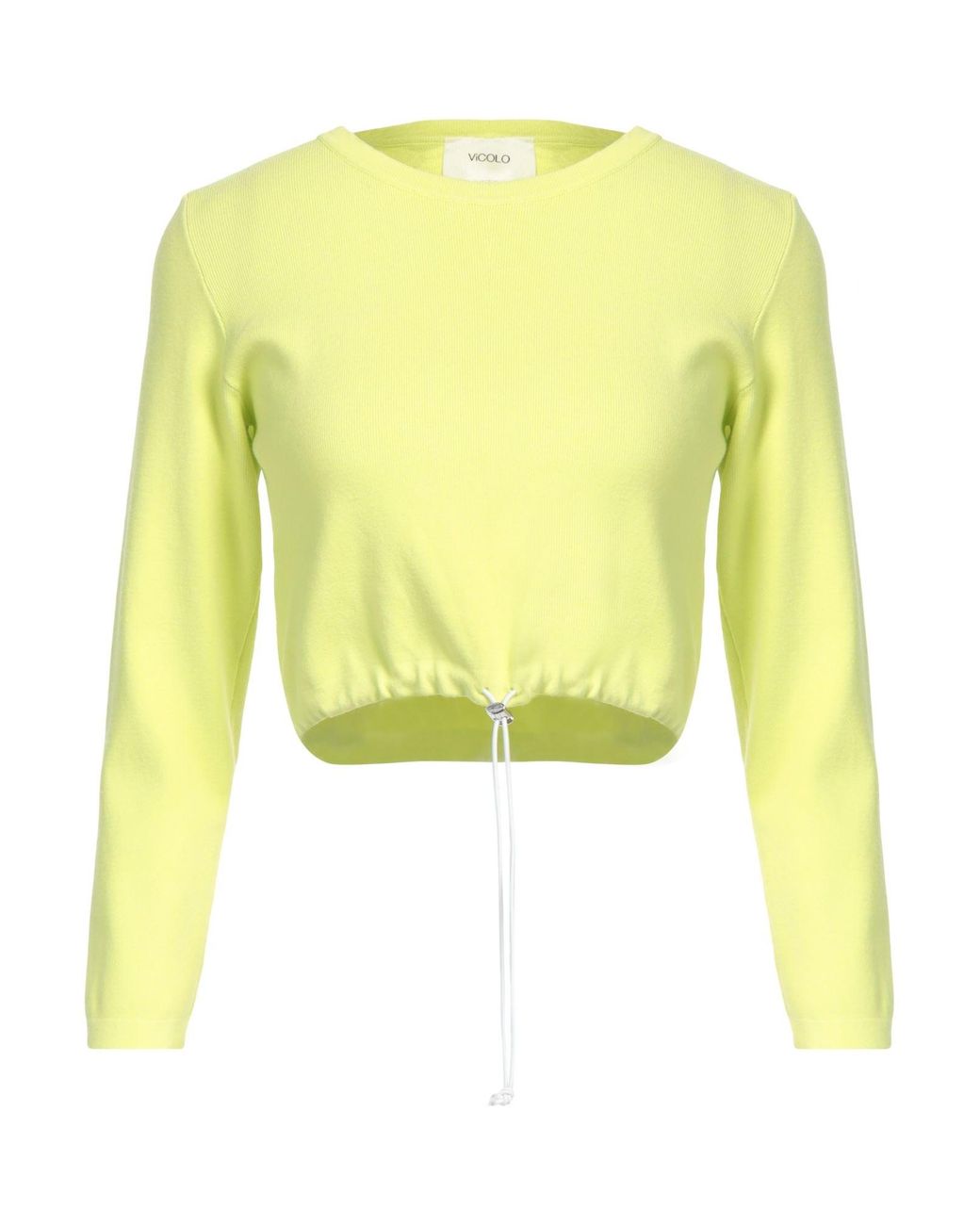 ViCOLO Yellow Sweater Viscose, Polyester