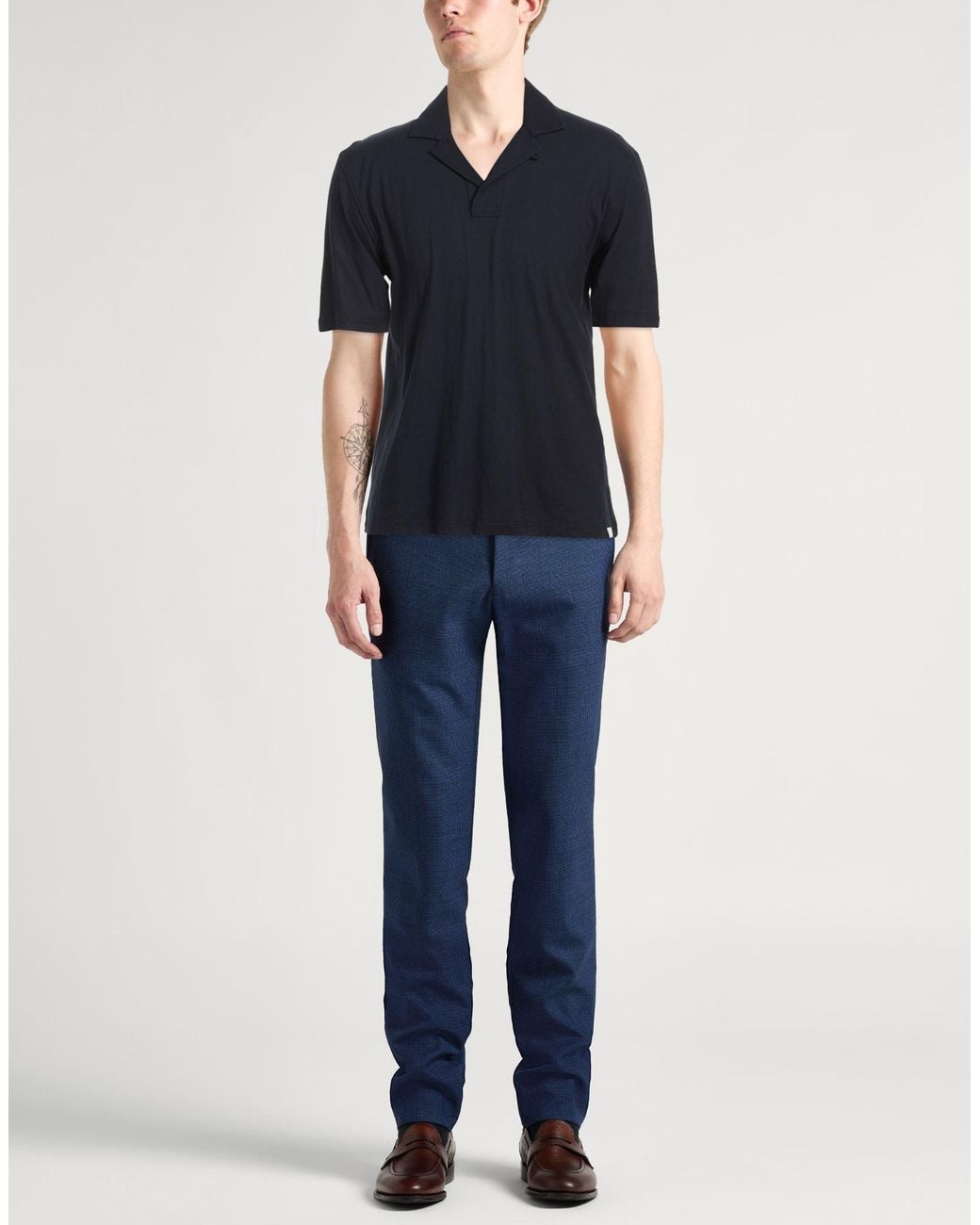 Paolo Pecora Blue Polo Shirt Cotton for men