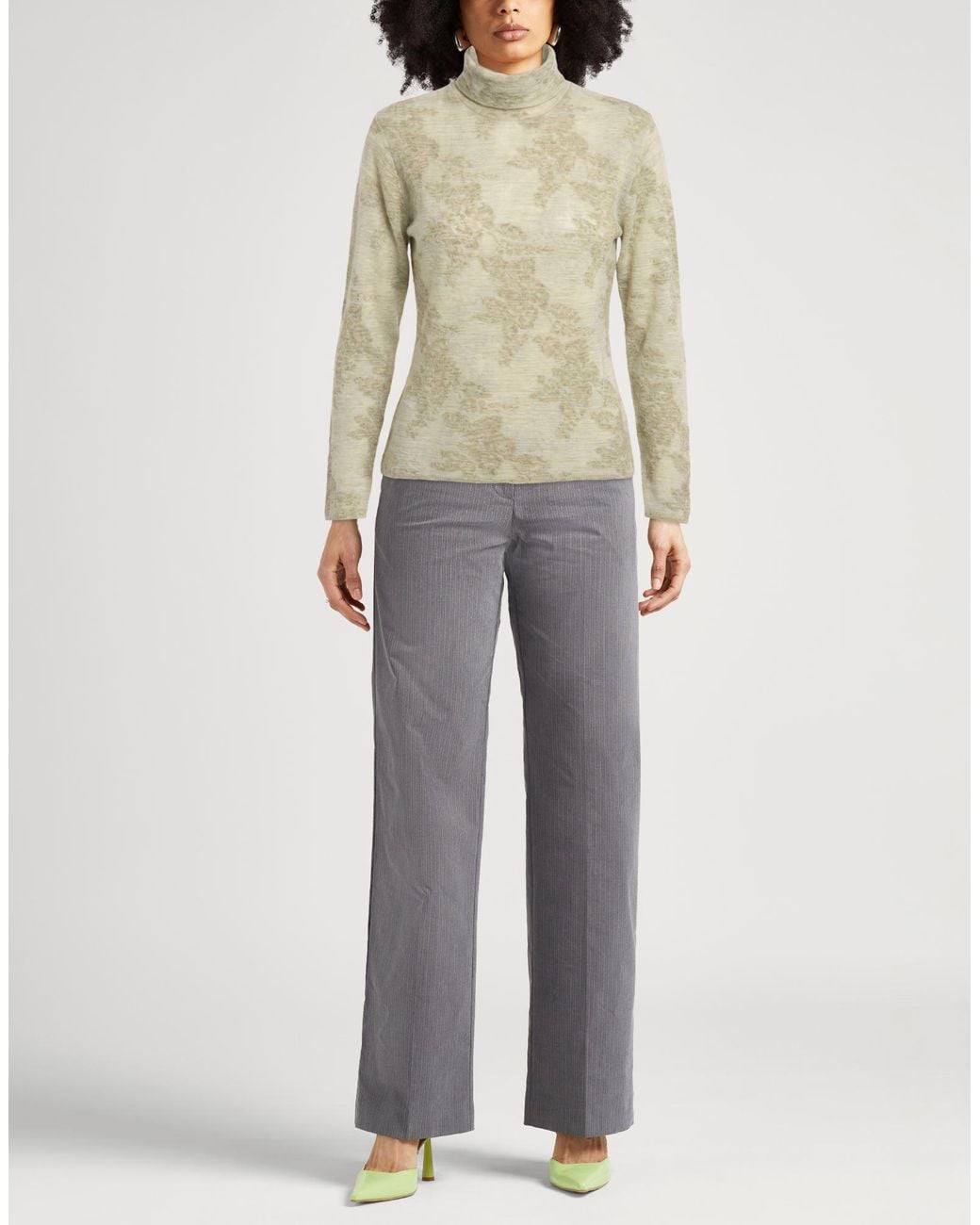 Ganni Natural Rollkragenpullover