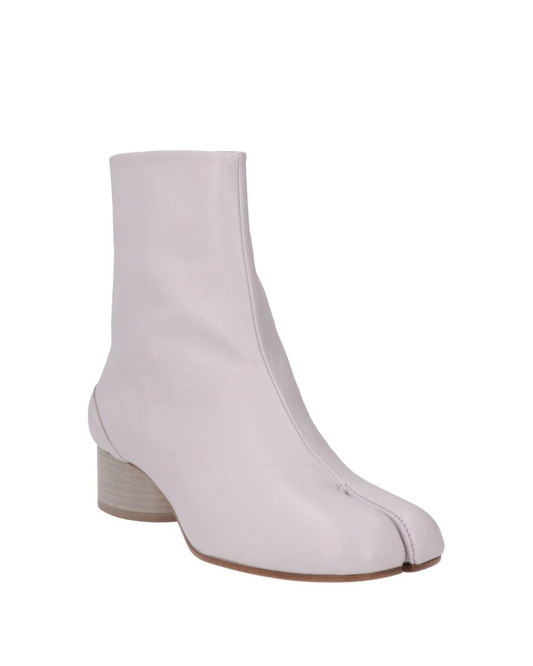 Maison Margiela Purple Ankle Boots Leather