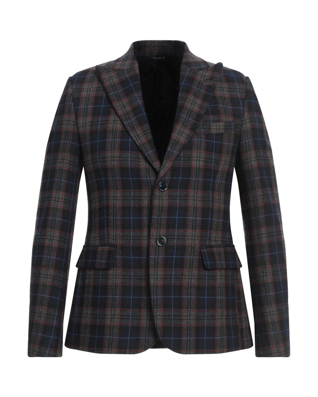 Daniele Alessandrini Black Blazer Polyester, Wool for men