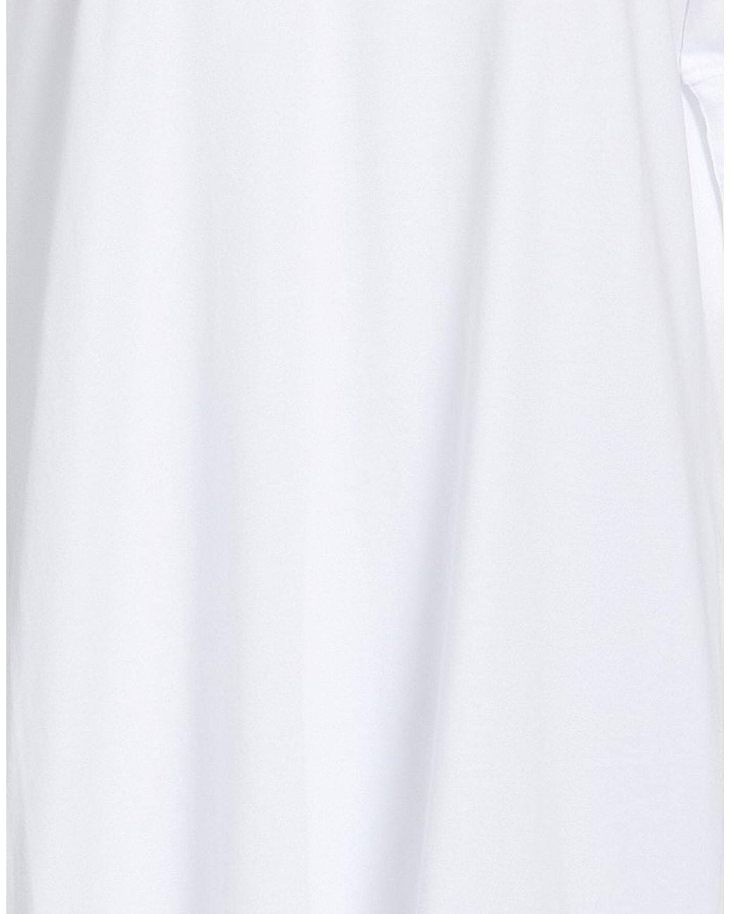Alpha Studio White Mini Dress Cotton, Elastane