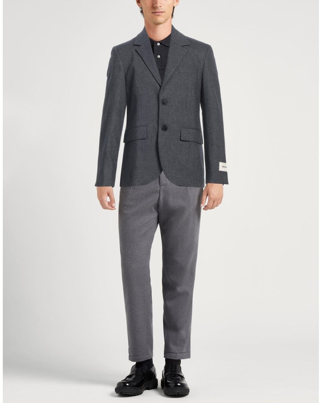 Zadig & Voltaire Black Blazer Polyester, Viscose, Wool, Elastane for men