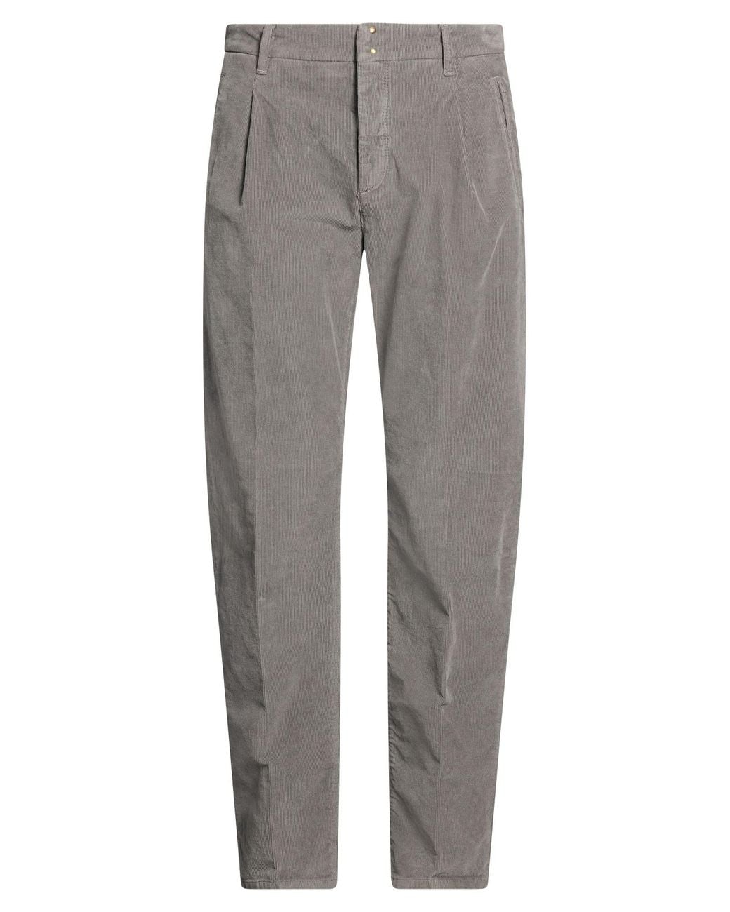 Incotex Gray Pants Cotton, Elastane for men