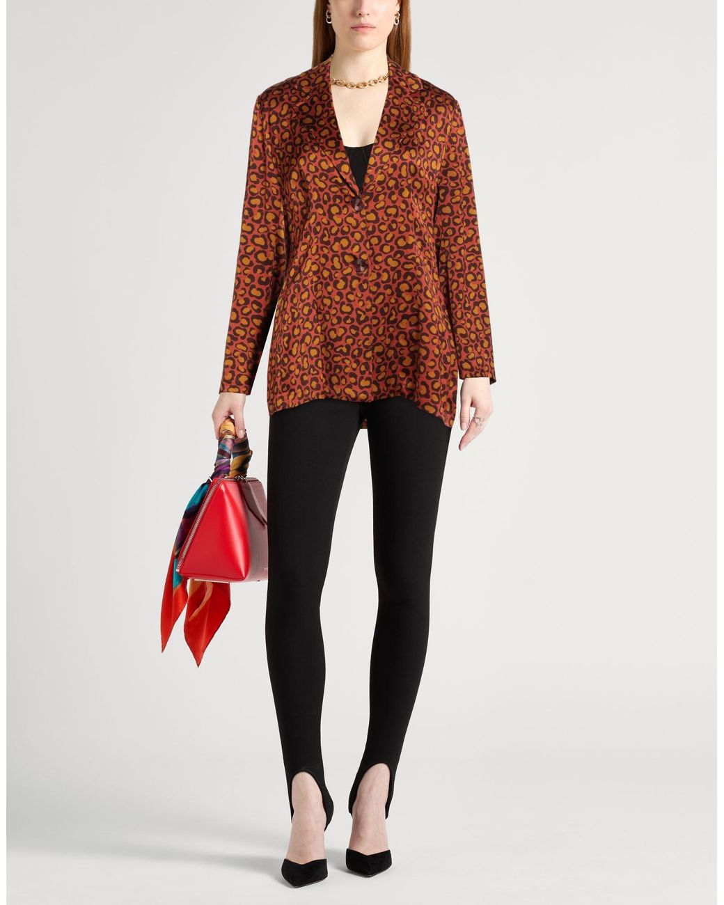 Siyu Brown Blazer Viscose