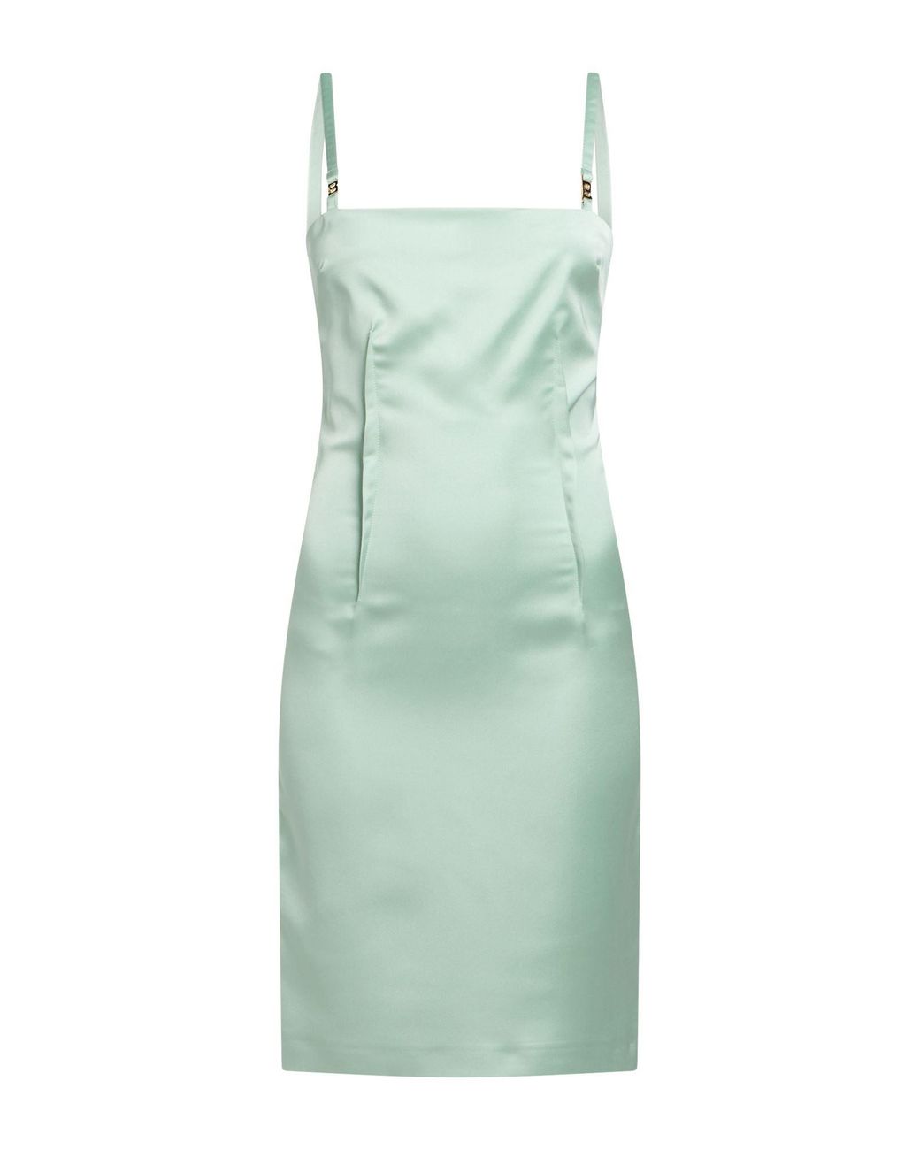 Blugirl Blumarine Green Midi Dress Polyester, Elastane
