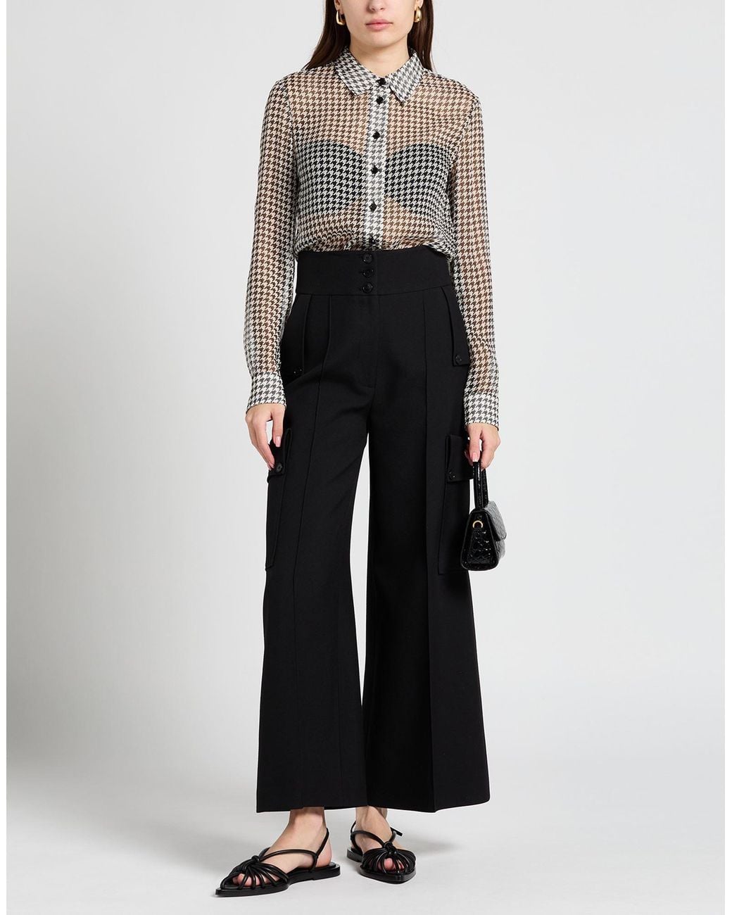 Burberry Gray Shirt Silk